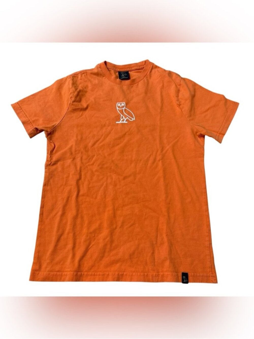 OVO October's Very Best Orange Short Sleeve Shirt Size Small